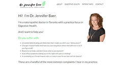 Desktop Screenshot of drjenniferbaer.com