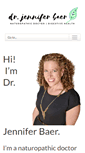 Mobile Screenshot of drjenniferbaer.com