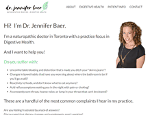 Tablet Screenshot of drjenniferbaer.com